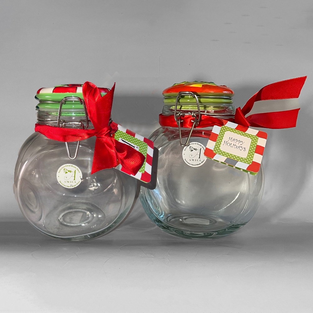 Set of 2 Space Saver Christmas Containers
